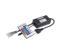 Шнур с контроллером для гибкого неона RGB LS001 220V 5050 с ПДУ (ИК) IP20 Elektrostandard