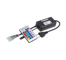 Шнур с контроллером для гибкого неона RGB LS001 220V 5050 с ПДУ (ИК) IP20 Elektrostandard