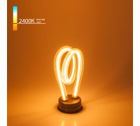 Лампа LED Е27  4Вт 2400К Филаментная Art filament Spiral Elektrostandard