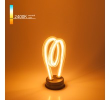Лампа LED Е27  4Вт 2400К Филаментная Art filament Spiral Elektrostandard