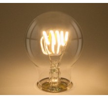 Лампа LED шар(A60) Е27  6Вт 4200К белый филамент спираль Elektrostandard