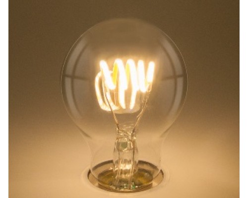 Лампа LED шар(A60) Е27  6Вт 4200К белый филамент спираль Elektrostandard