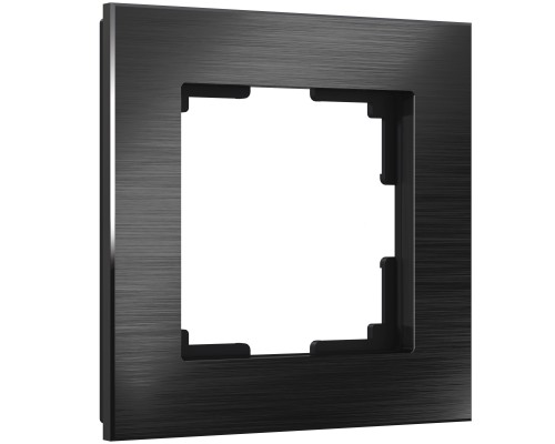 Werkel Aluminium черный Рамка 1 пост (стар. WL11-Frame-01-BLA a039116)