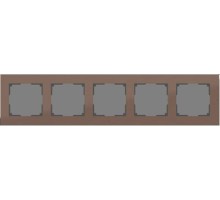 Werkel Aluminium коричневый Рамка 5 постов (стар. WL11-Frame-05-BA a033743)