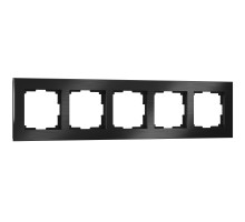 Werkel Aluminium черный Рамка 5 постов (стар. WL11-Frame-05-BLA a039120)