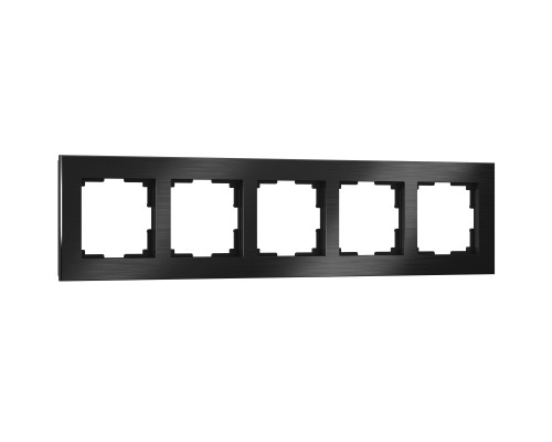 Werkel Aluminium черный Рамка 5 постов (стар. WL11-Frame-05-BLA a039120)