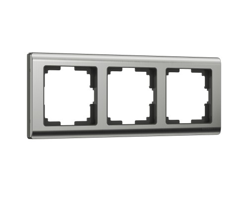 Werkel Metallic никель глянцевый Рамка 3 поста (стар. WL02-Frame-03 a028861)
