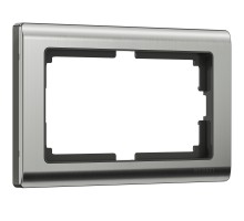 Werkel Metallic никель глянцевый Рамка для двойной розетки (стар. WL02-Frame-01-DBL a047236)