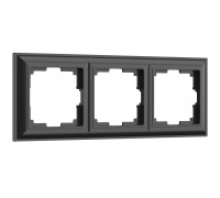 Werkel черный матовый Рамка 3 пост Fiore (WL14-Frame-03    a038843)