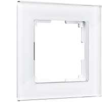Werkel Favorit белое стекло Рамка 1 пост (стар.WL01-Frame-01-WG a030819)