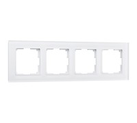 Werkel Favorit белое матовое стекло Рамка 4 поста (стар.WL01-Frame-04 a036580)
