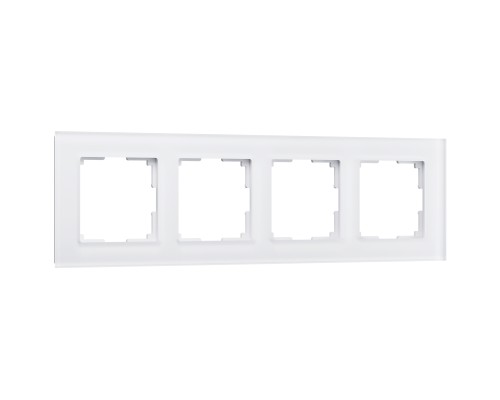 Werkel Favorit белое матовое стекло Рамка 4 поста (стар.WL01-Frame-04 a036580)