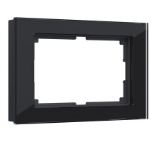 Werkel Favorit  черное стекло Рамка для двойной розетки (стар.WL01-Frame-01-DBL a040287)