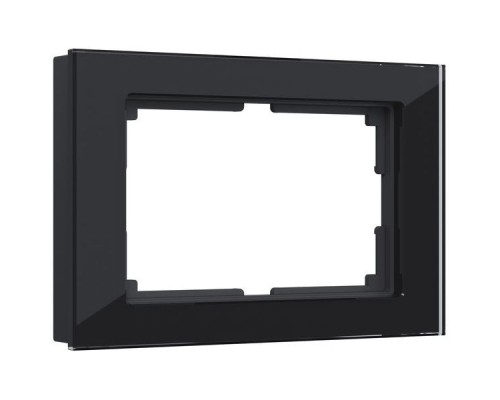 Werkel Favorit  черное стекло Рамка для двойной розетки (стар.WL01-Frame-01-DBL a040287)