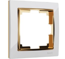 Werkel бел/золото Рамка 1 пост Snabb (стар WL03-Frame-01 a035252)