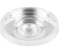 Светильник MR16 G5.3 стекло серебро/серебро круг 8060-2 Feron
