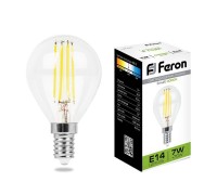 Лампа LED шар(G45) Е14  7Вт 4000К Филамент 230V LB-52 Feron (25875)