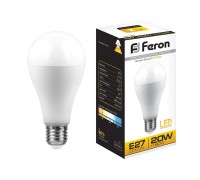 Лампа LED шар(A60) Е27 20Вт 2700К теплый (LB-98) Feron