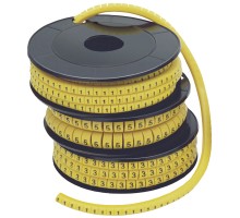 ИЭК Маркер МК-"0" желтый 1,5-4 мм² (500шт/упак)
