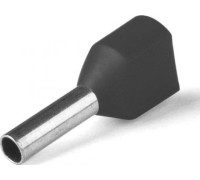 Наконечник-гильза НШВИ2  1,5- 8 мм с изолир. фланцем черный (уп.100шт) КВТ