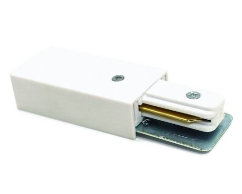Коннектор для трека прямой, белый, пластик (токоподвод) Track accessories Arte Lamp