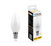 Лампа LED свеча(C37) Е14  9Вт 2700К 230V LB-570 Feron