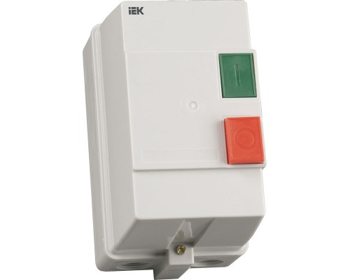 ИЭК контактор  КМИ2 3260 32А в оболочке IP54 с кнопками П+С, катушка 220В/АС3 ИЭК