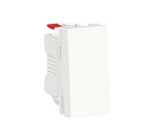 Unica New Modular белый Выключатель одноклавишный 1-мод. 10А. сх.1 без суппорта