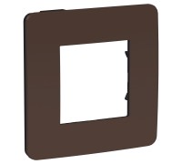 Unica New шоколад/антрацит Рамка 1 пост Studio Color