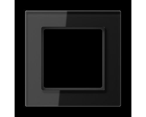 Jung A Creation Рамка 1 пост, стекло черный