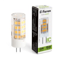 Лампа LED G4  5Вт 4000К 220V LB-432 Feron 25861