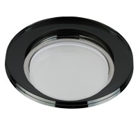 Светильник GX53 черное стекло (в натяж. потолок) DK80 BK ЭРА