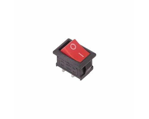 Кнопка-выключатель клавишный 250V 6А (2с) ON-OFF красный Mini (RWB-201, SC-768) REXANT