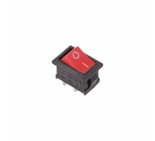 Кнопка-выключатель клавишный 250V 6А (2с) ON-OFF красный Mini (RWB-201, SC-768) REXANT