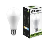 Лампа LED шар(A65) Е27 25Вт 4000К белый (LB-100) Feron