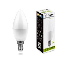 Лампа LED свеча(C37) Е14 11Вт 4000К 230V LB-770 Feron
