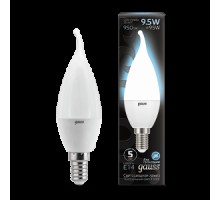 Лампа LED свеча на ветру Е14  9.5Вт матовая 4100К 150-265V Gauss