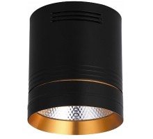 Светильник LED потол. (спот) AL521, 10W, 4000K, черный/золото Feron