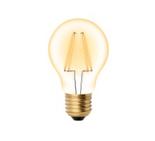 Лампа LED шар(A60) Е27  6Вт 2200К теплый филамент 550лм GOLDEN GLV21GO Uniel