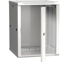 ITK Шкаф настенный 19' LINEA W 18U 600x600мм стеклянная дверь RAL7035