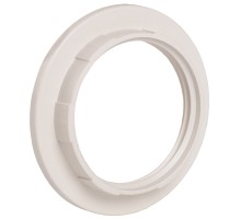 Кольцо абажурное для патрона Е27 пластик белый