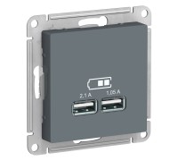 AtlasDesign грифель Розетка USB-заряд. 5В, 1,05А+2,1А