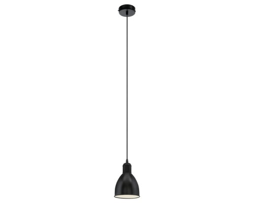 Светильник подвесной Priddy, черный, металл 1хE27 (1100х155) Eglo