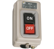 Выключатель кнопочный ВКИ-211 трехполюсный  6А IP40 230/400В