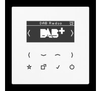 Jung LS990 Смарт радио DAB+ 4Вт, с сенс. кнопками, белый