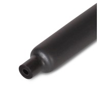 Термоусадочная трубка с клеевым слоем ТТК   9/3 черная 1м КВТ