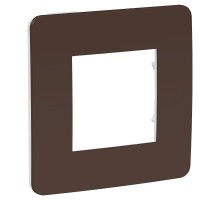 Unica New шоколад/белый Рамка 1 пост Studio Color