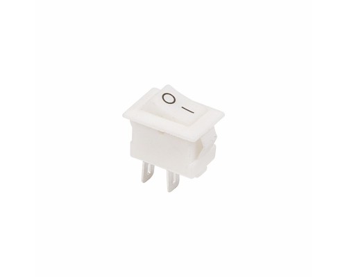 Кнопка-выключатель клавишный 250V 3А (2с) ON-OFF белый Micro REXANT