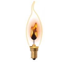 Лампа LED свеча на ветру с эффектом пламени (CW35) Е14  3Вт Uniel