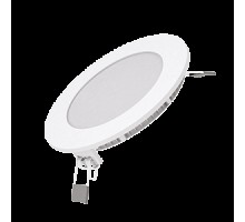Светильник LED ультратонкий круг  6Вт 4100К Ø120 (отв105) 400Лм slim IP40 GAUSS (ST209.548.06)